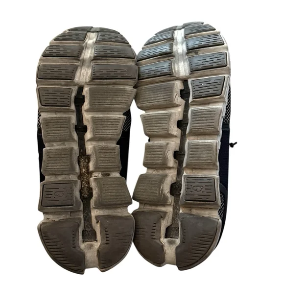 On Running Black and White Cloudrunner Athletic Sneakers - Picture 8 of 11